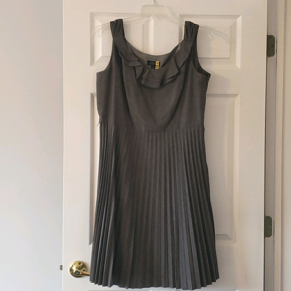 Tahari Midi Pleated Dress